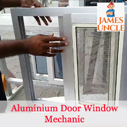 Aluminium door window mechanic Mr. Mir Prodip in Dunlop